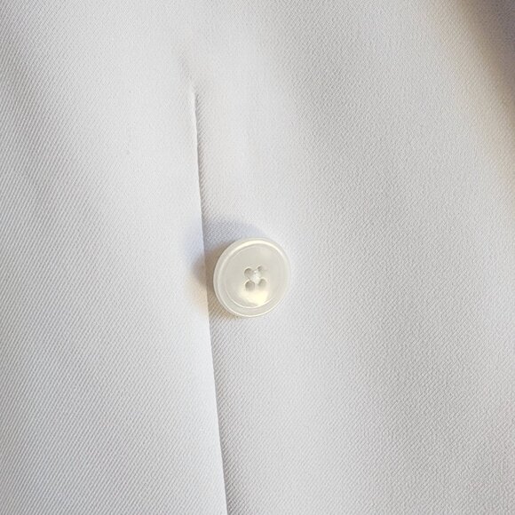 34R White Double Breasted Suit Jacket New Mens Jos A Bank Polyester Peak Lapel - Picture 7 of 17